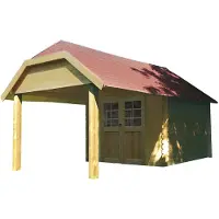 Solid Superia Cottage Cork Tuinhuis - Vurenhout - Geïmpregneerd - 298x563,4cm
