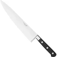 Deglon Koksmes 25 cm - Ongekende Snijkwaliteit - Roestvrij Staal en Comfortabel ABS Handvat