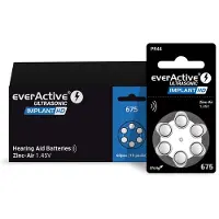 EverActive 675, 60 stuks, hoortoestelbatterijen, hoge prestaties, zink-lucht batterijen