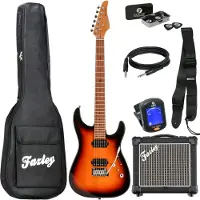 Fazley Sunset Series Sand Shark Sunburst elektrische gitaar starterset