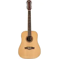 Fazley W95ND Natural 12-snarige akoestische westerngitaar met solid sparren top