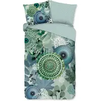 Hip Dekbedovertrek Flanel Iselin - green 140x200/220cm