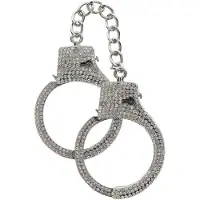 Scala Diamond Wrist Cuffs Silver