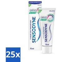 Sensodyne 25 x - Tandpasta - Complete Protection + Fresh Breath - Frisse Adem - 75 ml - Gevoelige Tanden - Frisse Adem - Tandpasta - Mondverzorging - Gevoelige Tanden Beschermen