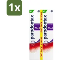 Parodontax 1 x - Tandpasta - Ultra Clean Dagelijkse Formule - Tegen Bloedend Tandvlees - 2 x 75 ml - Bloedend Tandvlees - Tandpasta - Tandplak - Tandvleesbescherming - Fluoride