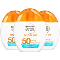 Garnier 3x Ambre Solaire Super Uv Spf 50 40 Ml