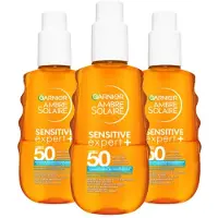Garnier 3x Ambre Solaire Sensitive Expert+ Spf 50 150 Ml