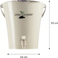 Graf URBAN City Bokashi Composter 8 Liter sandbeige / grijs