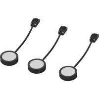 Ledvance Undercabinet Spot Puck 65mm 3 x 3W 830 Black LED-onderbouwlamp LED 3.00 W Warmwit Zwart