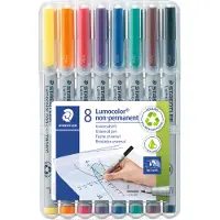Staedtler Lumocolor F non-permanent pen - Box 8 kleuren