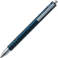 Lamy Swift Imperialblauw Rollerpen – Eenvoudige rollerpen met vloeibaar schrijfgevoel – Robuuste behuizing van roestvrij staal & met een lijnbreedte B – Inclusief rollerpenmine M 66 in blauw