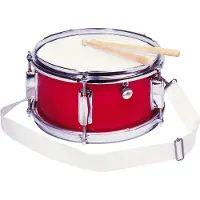 Goki Muzikaal speelgoed - - Trommel - Ø28 x H14 cm - Rood - Met draaiknop - Vanaf 3 jaar