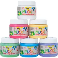 Kreul Mucki 28420 Vingerverf setje 6 x 150 ml