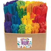 Colorations - Houten prikkers voor knutselwerk, klaslokaalset, 1200 stuks, voor creatieve projecten