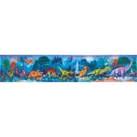 Hape Dinosaurus Puzzel 210 Stukjes - Glow in the Dark Vloerpuzzel met Dinosaurus Feitenkaarten, 6+