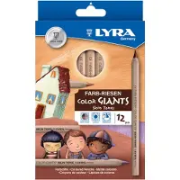 Lyra kleurpotloden huidtinten set - 12 kleuren in etui - skin tones.