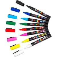 Posca PC-3M acrylmarkerset (0,9 - 1,3 mm rond) 8 stuks