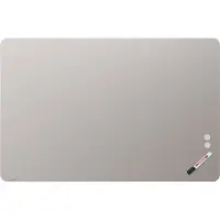 Legamaster Frameless glassboard - ronde hoeken - 100x150 cm - Warm Grey