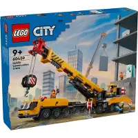 LEGO City Mobiele Bouwkraan, bouwspeelgoed voor jongens en meisjes, cadeau voor creatieve kinderen, met uitschuifbare, lange arm, 4 minifiguren van bouwvakkers voor rollenspellen, artikelnummer 60409