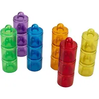 TickiT Transparante gekleurde potjes