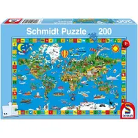 Schmidt - Legpuzzel - Je kleurrijke aarde - 200 stukjes - Kinderen - vanaf 8 jaar