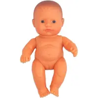Miniland Babypop, Europees meisje, 21 cm - Educatief speelgoed, pop