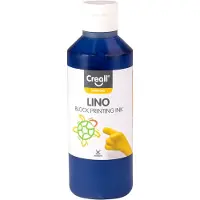 Creall lino blockprintverf donkerblauw, 250ml
