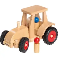 Fagus Houten tractor met kap, bestuurbaar 29 c