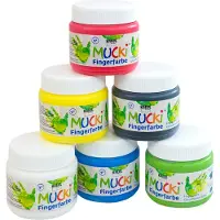 Adlibris Mucki Vingerverf setje 6 x 150 ml