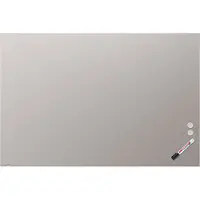 Legamaster Frameless glassboard - rechte hoeken - 90x120 cm - Warm Grey