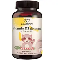 Wowtamins Vitamine D3 + K2 Gummies 60 St Bonbons