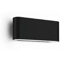 Wever & Ducre Wandlamp buiten Kiosk 1.0, dimbaar, zwart, Aluminium, Wandlamp buiten