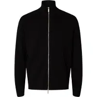 Selected Gebreid vest 'SLHTeller' zwart