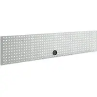 Schäfer Shop geperforeerd paneel voor AST31 tafelblad, tot 150 kg, B 2000 x H 380 mm, staal, lichtgrijs
