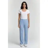 Calvin Klein Logo Jersey Pant Frozen Fjord Maat: S | Straight Broeken Outlet | Dames | Roze