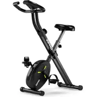 Zipro Eclipse X, Hometrainer Fiets, Fitness Fiets, Gemakkelijk te transporteren, Antislippedalen, Homegym, Stabiele structuur, Max. gebruikersgewicht 110 kg, Zwart