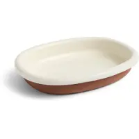 HAY Schaal Barro Oval Dish Large Off-White