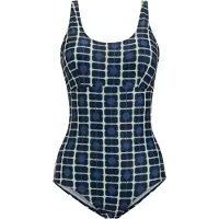 Regatta Dames Orla Kiely Poppy Badpak (Marineblauw)