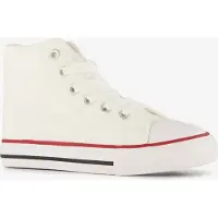 Scapino Hoge canvas kinder sneakers wit maat 25