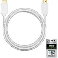 NÖRDIC HDMI-N1015A – Ultra High Speed HDMI 2.1 kabel - Gecertificeerd - 8K60Hz - 48Gbps - Dynamische HDR eARC - 1.5m - Wit