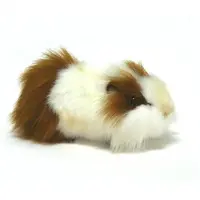 Hansa knuffel cavia - wit/bruin - 30 cm - knuffeldier - realistische knuffels - caviaknuffels