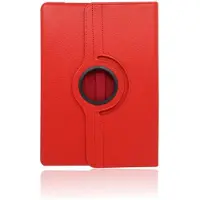 Rico Vitello Hoesje geschikt voor Samsung Galaxy Tab S6 10.5 inch (2019) (SM- T860/SM-T865-SM-T867) Book Case Tablet hoes/ 360° Draaibare Book case Kleur Rood