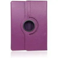Rico Vitello Hoesje geschikt voor Samsung Galaxy Tab E 9.6 inch (SM- T560/SM-T561) Book Case Tablet hoes/ 360° Draaibare Book case Kleur Paars
