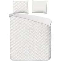 Pure Dekbedovertrek Micropercal Gouda - white sand 200x200/220cm
