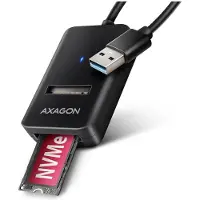 Axagon ADM2-AM USB-A 10Gbps - M.2 NVMe & SATA SSD adapter, 10cm USB-A cable