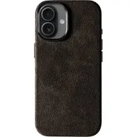 Alcanside Alcantara iPhone 17 Hoesje Chocolate Bruin