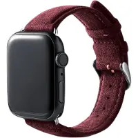 Alcanside Alcantara Buckle Apple Watch 49 / 46 / 45 Mm Bandje Rood