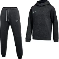 Nike Park 26 Fleece Pullover Hoodie Joggingpak Kids Zwart Wit