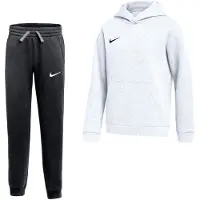 Nike Park 26 Fleece Pullover Hoodie Joggingpak Kids Wit Zwart