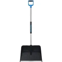 SW-Stahl 98100L opvouwbare sneeuwschep, ruimtebesparend, stabiel, 138 cm lang, aluminium sneeuwschep, sneeuwschep
